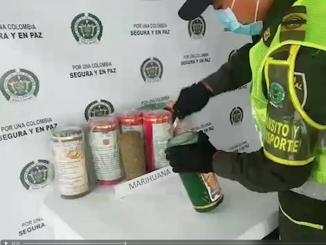 Marihuana incautada en velones