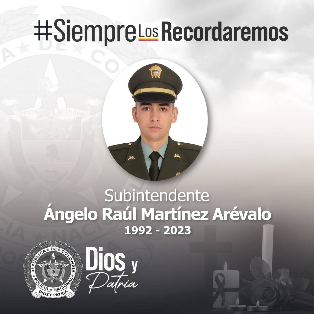 Policía asesinado en ataque terrorista en Tibú, era santandereano