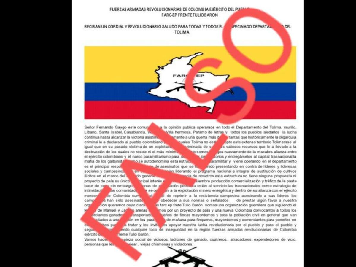Delincuentes utilizan nueva modalidad de extorsión en el Tolima