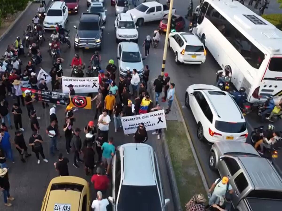 Nueva jornada de protestas colapsó la zona turística de Cartagena