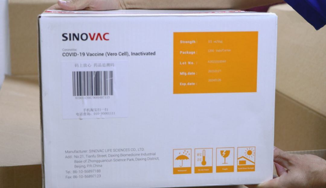 Roban dosis de vacunas de Sinovac en Sucre