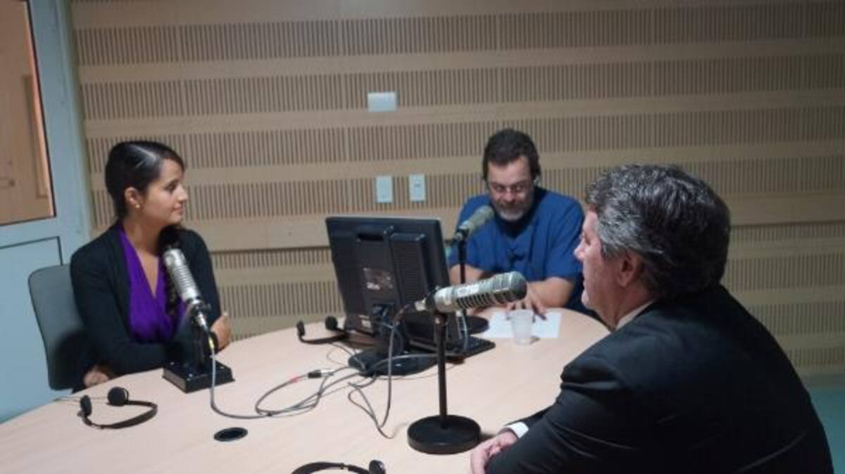 Maria Andrea Hernández, Santiago Rojas y Georgio Nardone, especialista italiano hablando sobre fobias.
