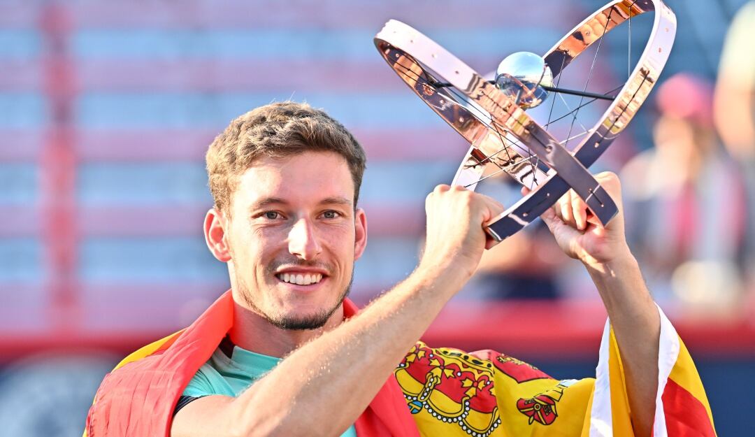 Pablo Carreño celebra su primer título de un Masters 1.000.