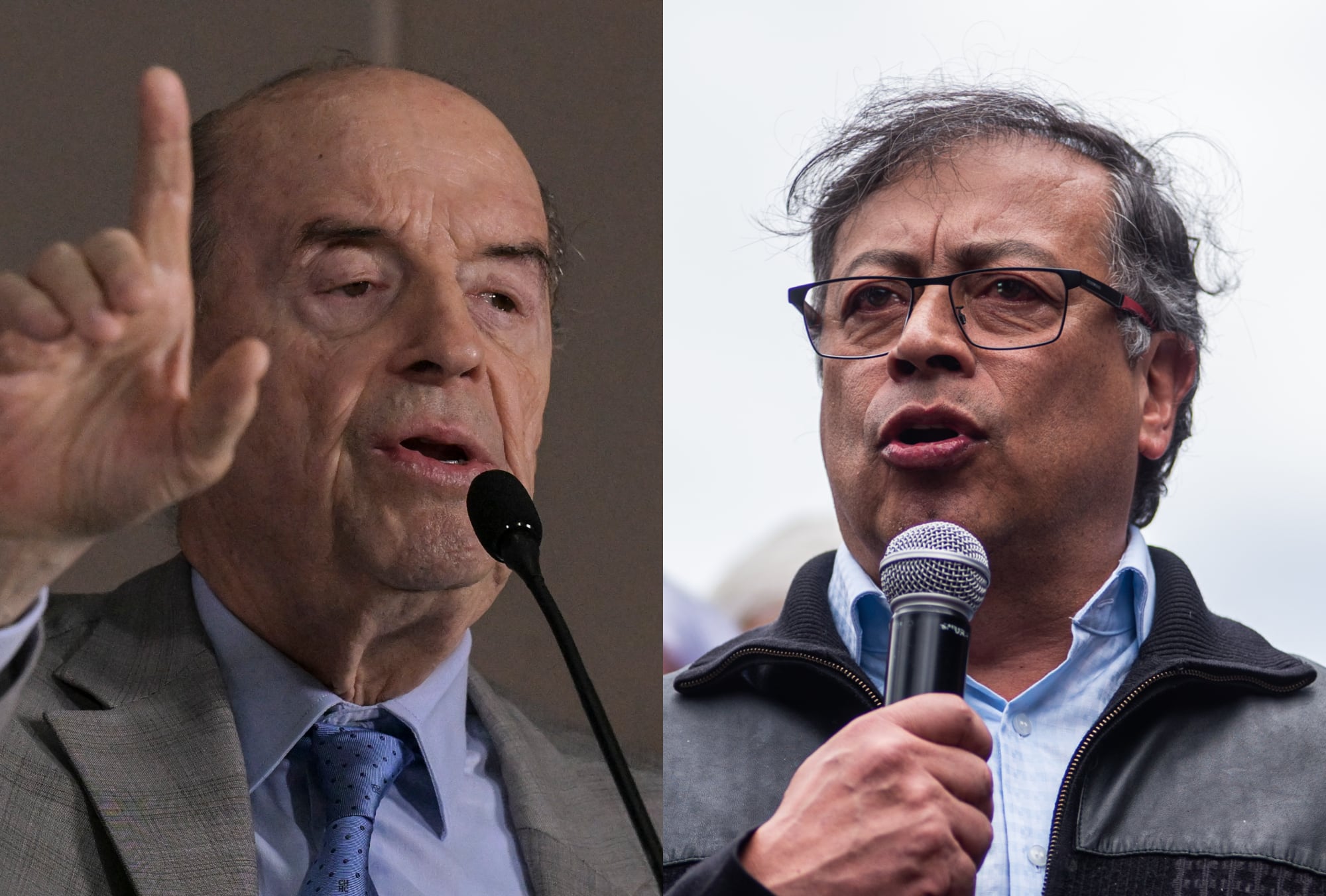 Álvaro Leyva y Gustavo Petro | Fotos: Colprensa