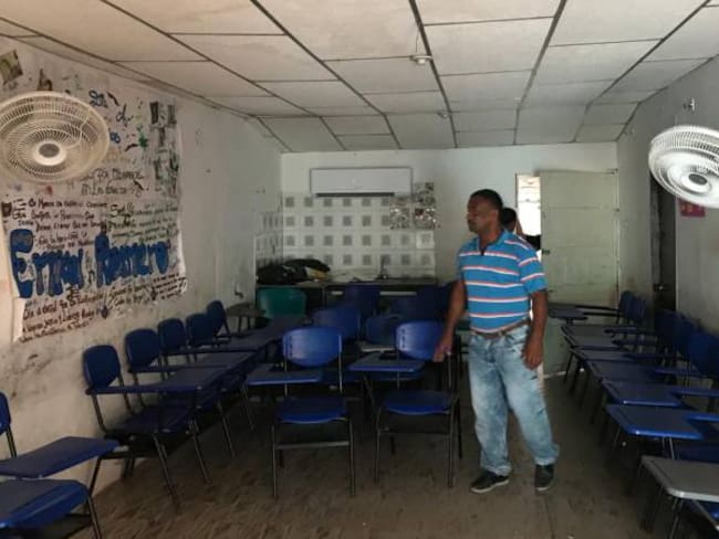 Protestas en colegio de Cartagena por hacinamiento estudiantil