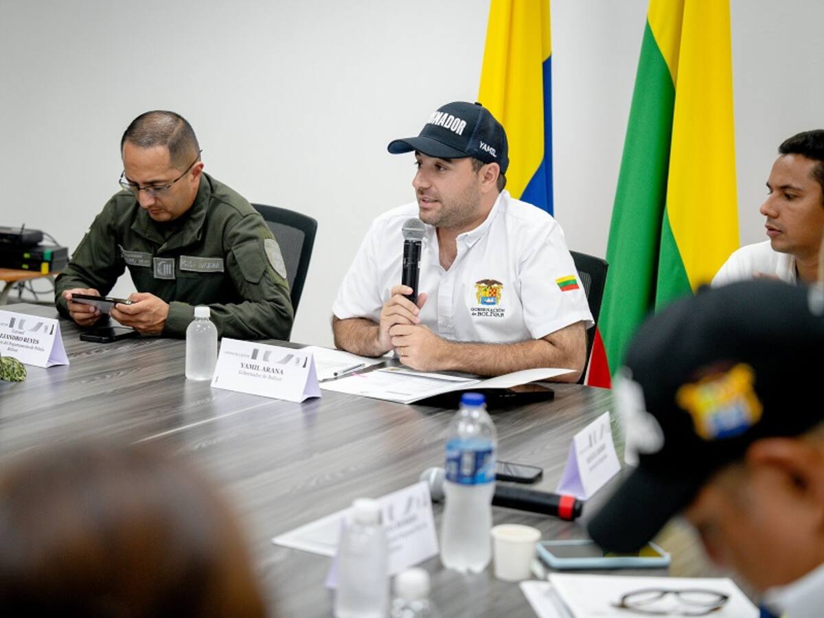 Gobernador Yamil Arana anunció puestos de control permanentes en Magangué