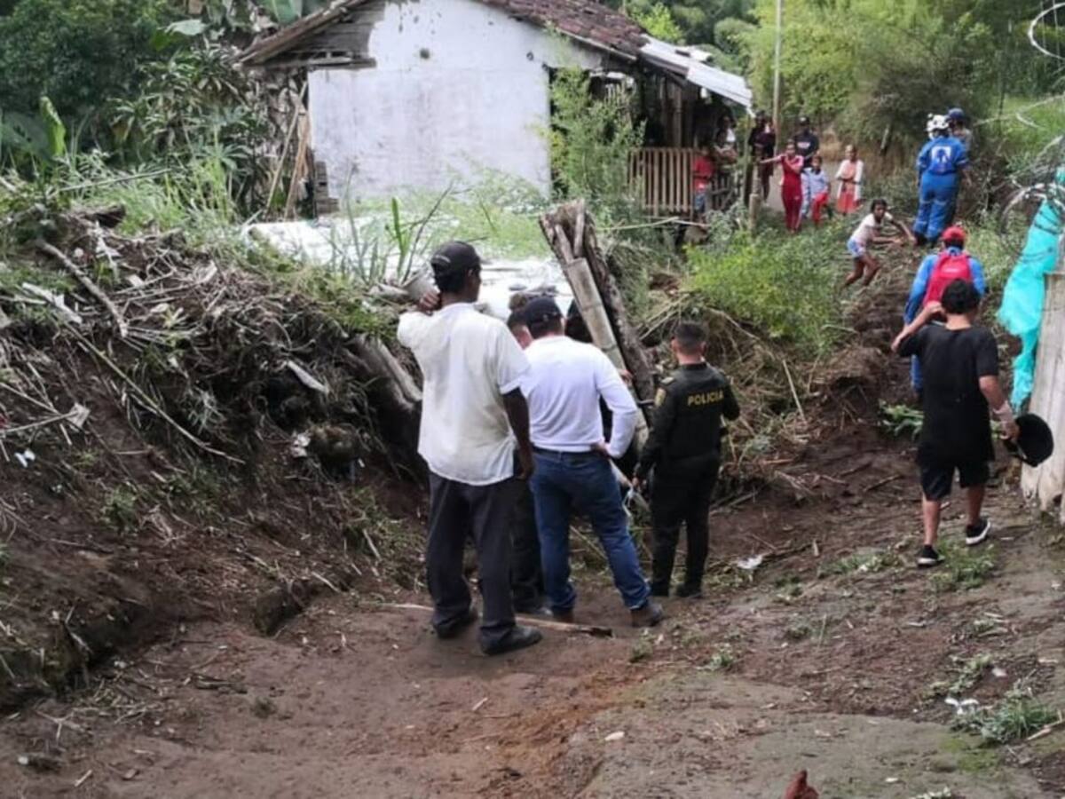 Un niño falleció, tras deslizamiento en Montenegro