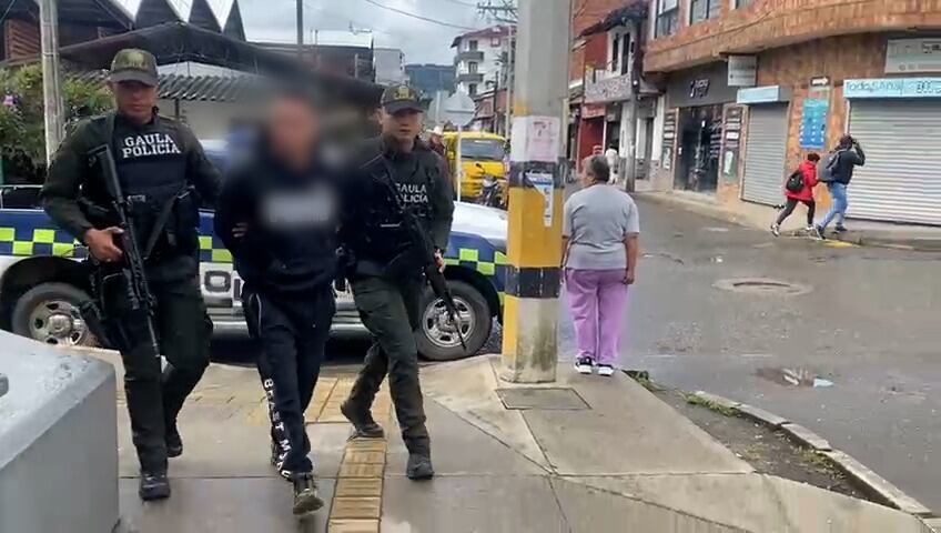Capturados- foto policía Antioquia