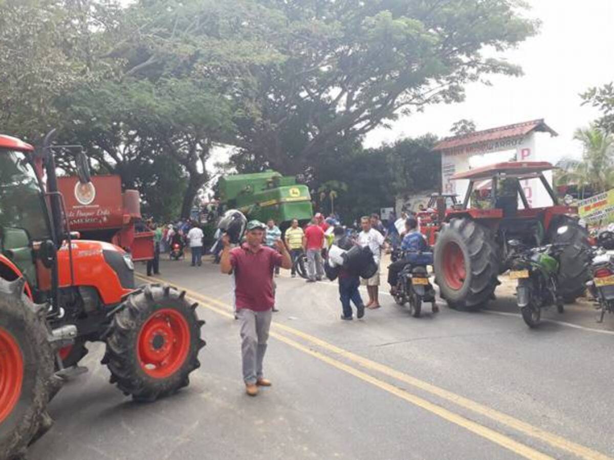 Arrancó el paro arrocero indefinido en el Huila