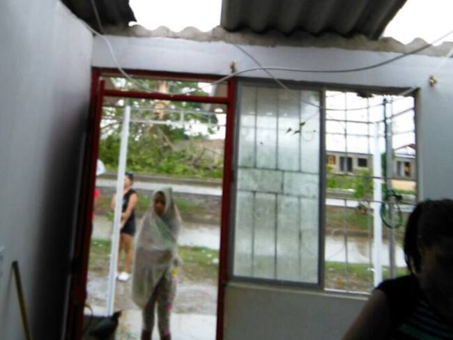Varias familias afectadas por vendaval en sur de Cartagena