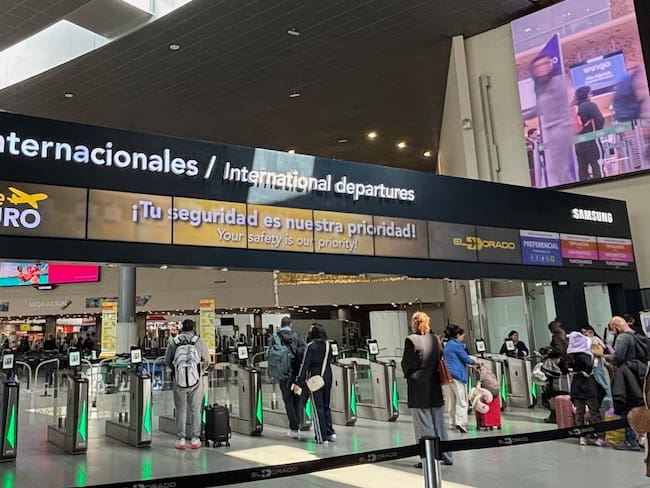 Salidas internacionales de Aeropuerto El Dorado. Foto: Cortesía