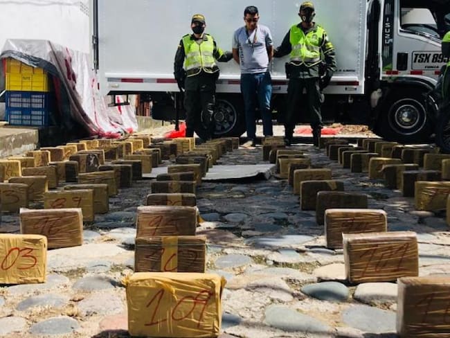 El narcótico incautado proviene de los departamentos del Cauca, Putumayo y el Caquetá.