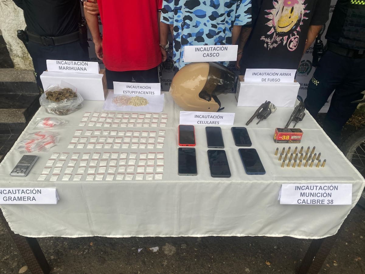 Policía capturó a tres personas pertenecientes al clan del golfo en La Dorada, Caldas