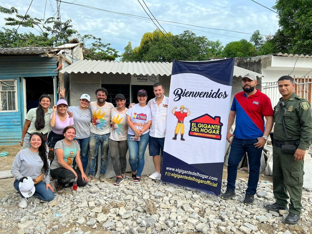 El Gigante del Hogar regaló cinco viviendas en el barrio Olaya de Cartagena
