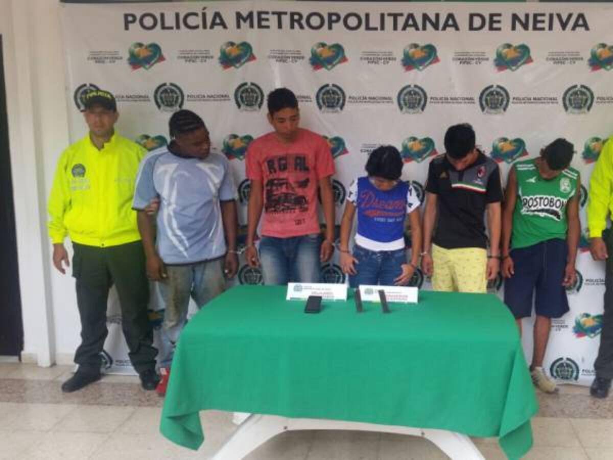 Desmantelan peligrosa banda de asaltantes en Neiva