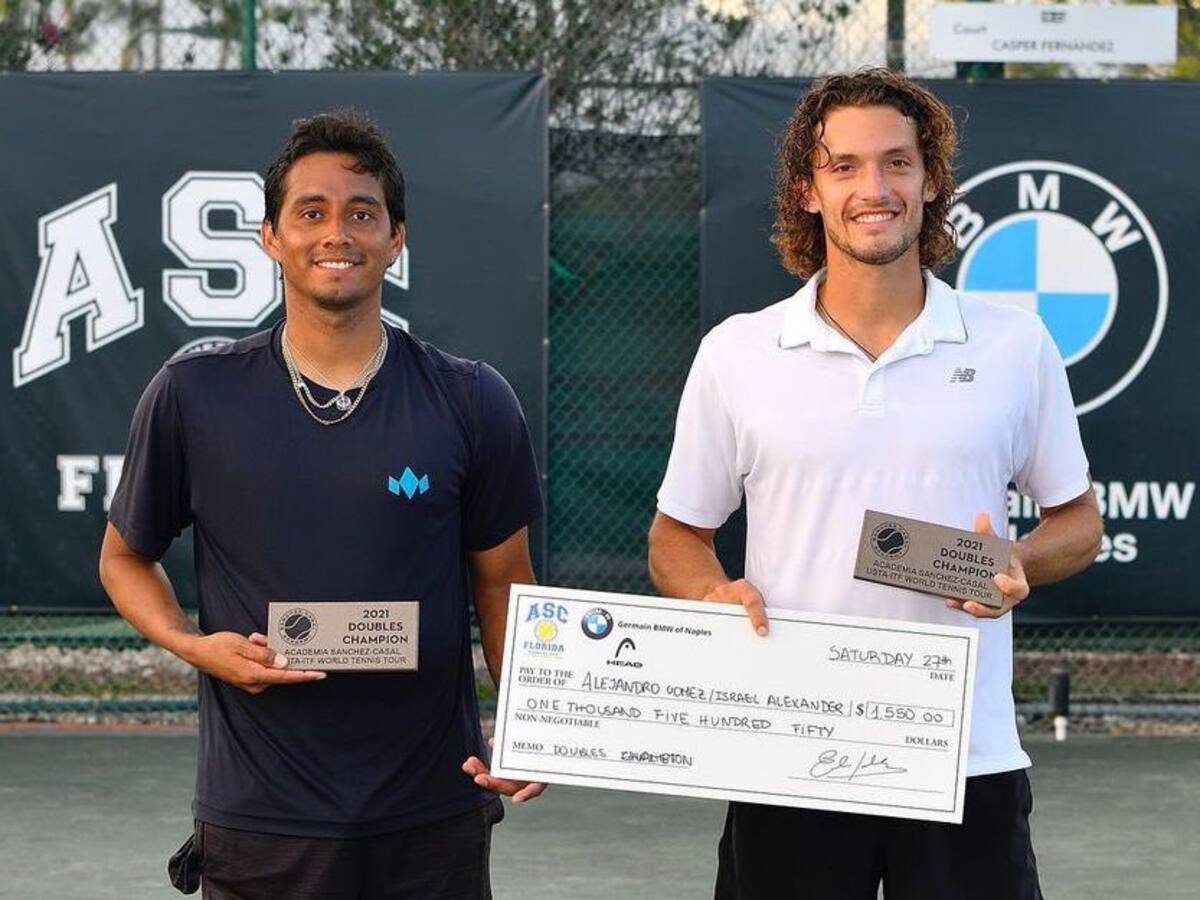 Alejandro Gómez, campeón en el torneo de dobles del M25 Naples