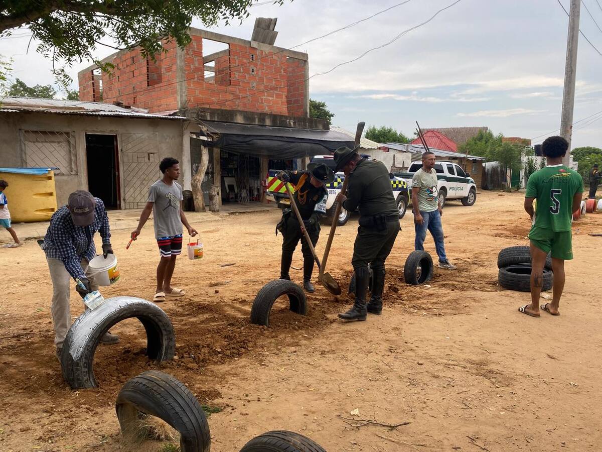 Policía de Bolívar recuperó cancha de la vereda El Remanso en Arjona