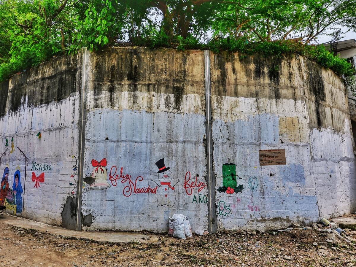 Muro de contención en Daniel Lemaitre fue reforzado para mitigar emergencias durante el invierno