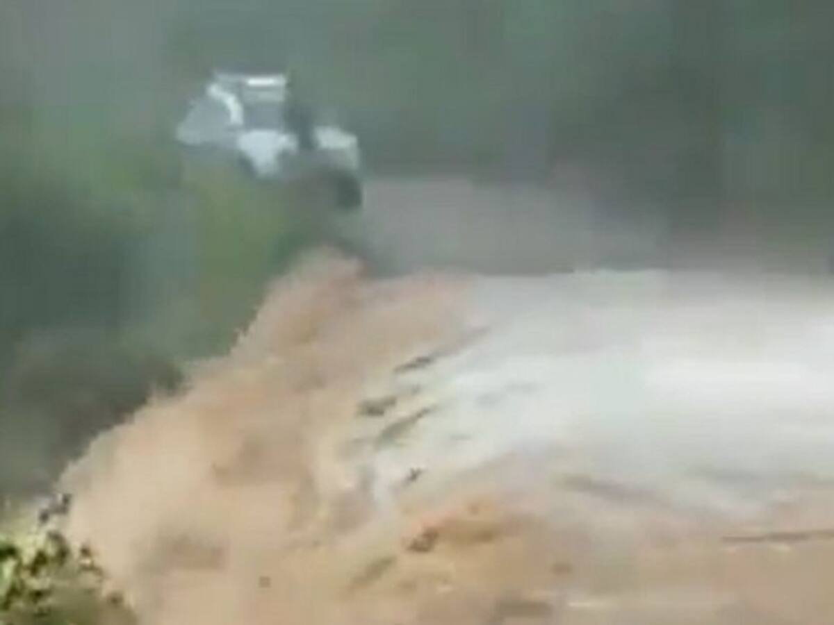 VIDEO: Se desbordó quebrada en Zapatoca