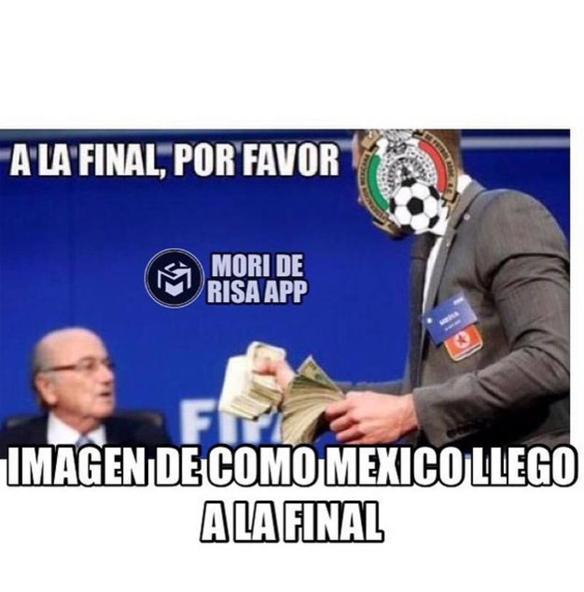 Una Fifa corrupta, un mal arbitro y el chapo son los protagonistas de las burlas en la web.