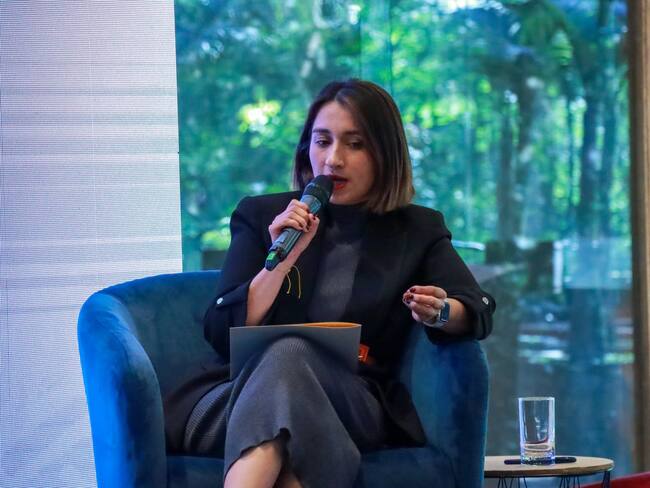 Laura Sarabia, directora del DPS en el foro Visión Colombia 2024 de Prisa Media.