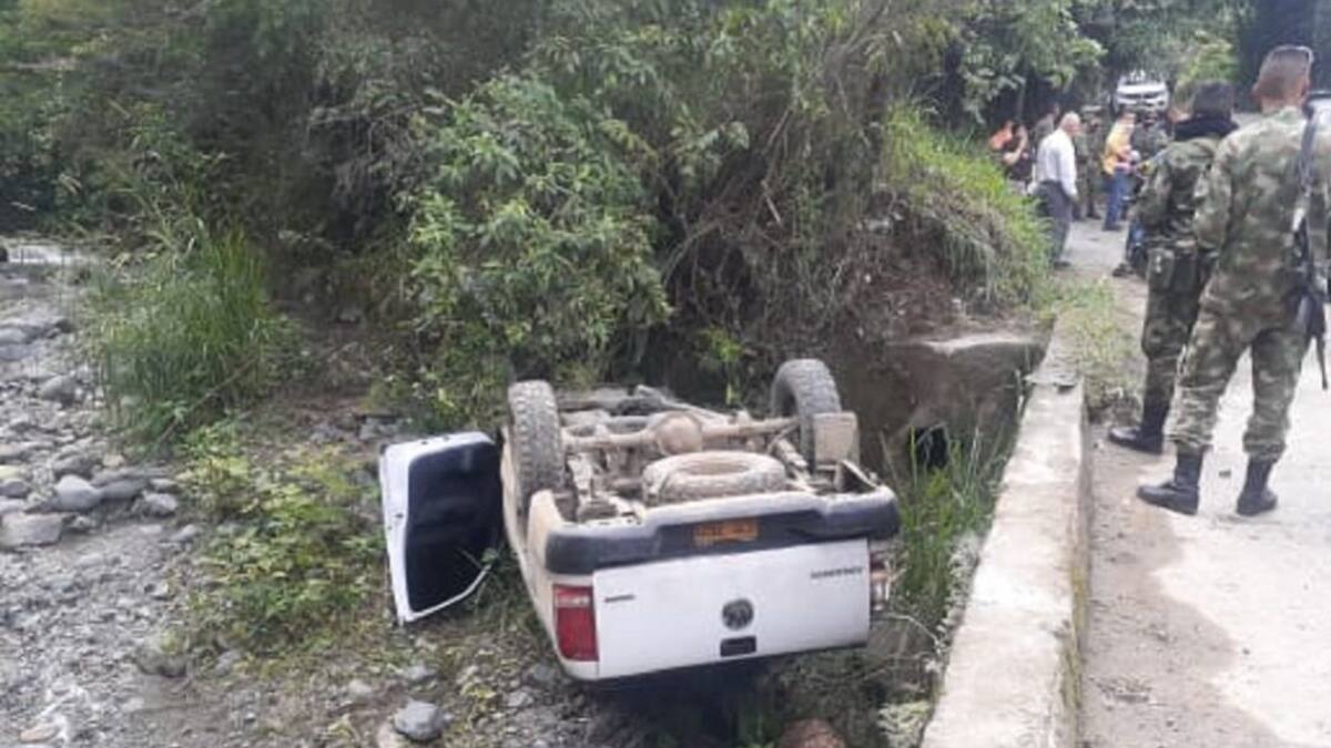 Accidente de tránsito en el centro del Valle deja siete soldados lesionados
