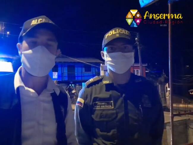 Correrías nocturnas de las autoridades en Anserma para controlar las aglomeraciones