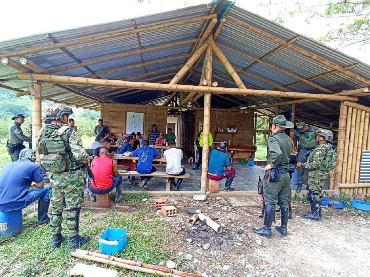 Cerca de 20 personas fueron capturadas por minería ilegal en Anserma, Caldas