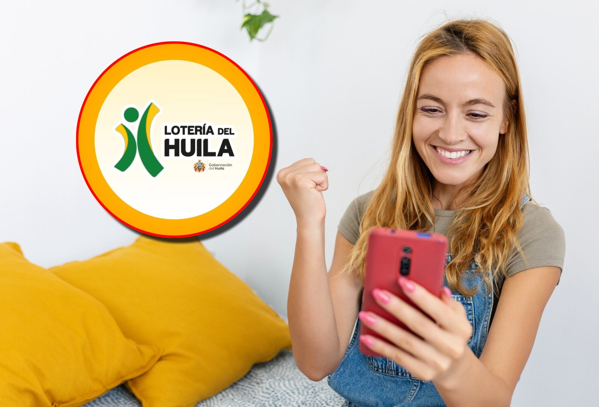 Logo de la Lotería del Huila e imagen de referencia. Fotos: Facebook Lotería del Huila / Getty Images