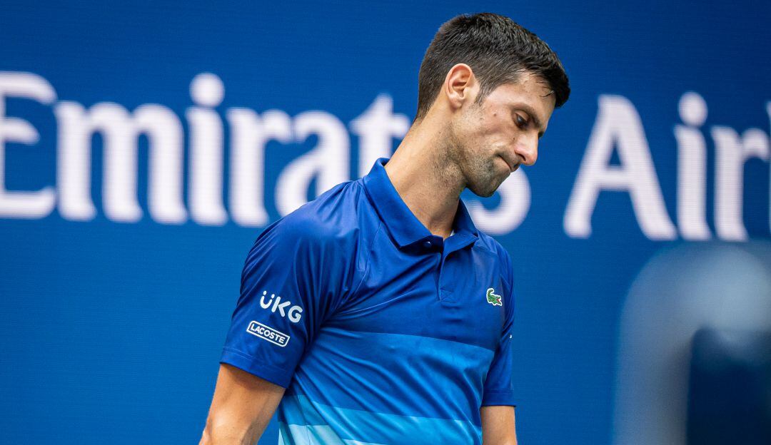 Novak Djokovic durante la final del US Open.