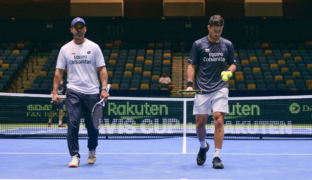 Alejandro Falla y Nicolás Mejía en la Copa Davis