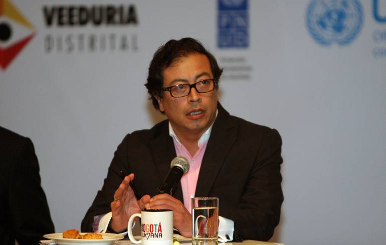 Alcalde de Bogotá y exmiembro del M19, Gustavo Petro