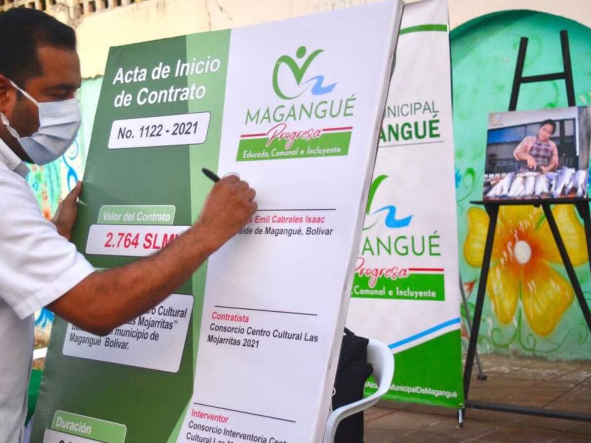 Firmada acta de inicio para el Centro Cultural y Gastronómico en Magangué