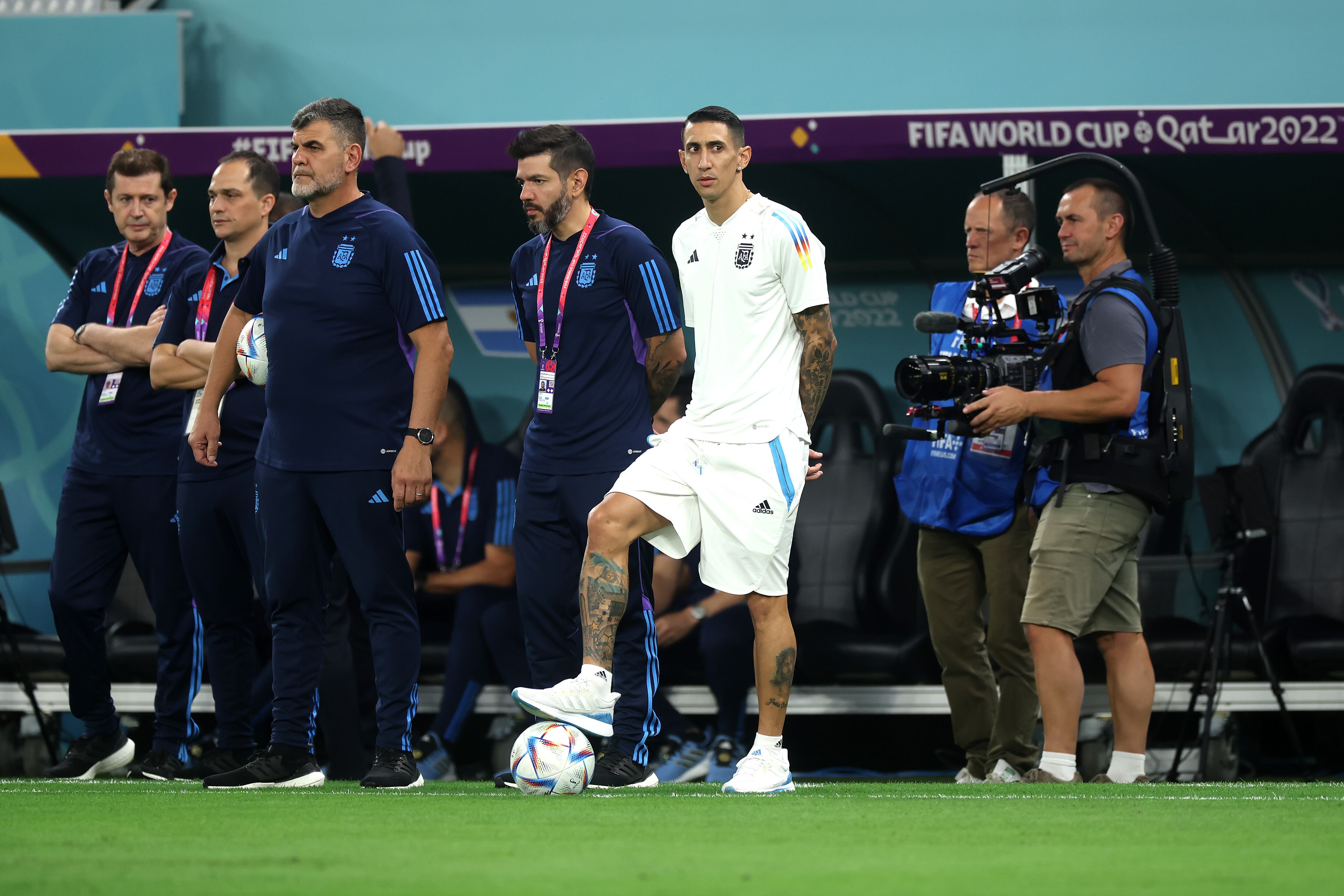 Ángel Di María no jugó frente a Australia por lesión. (Photo by Alex Grimm/Getty Images)