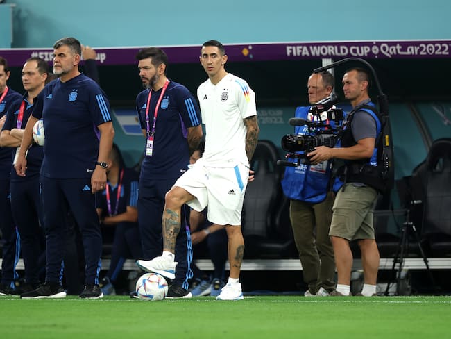 Ángel Di María no jugó frente a Australia por lesión. (Photo by Alex Grimm/Getty Images)