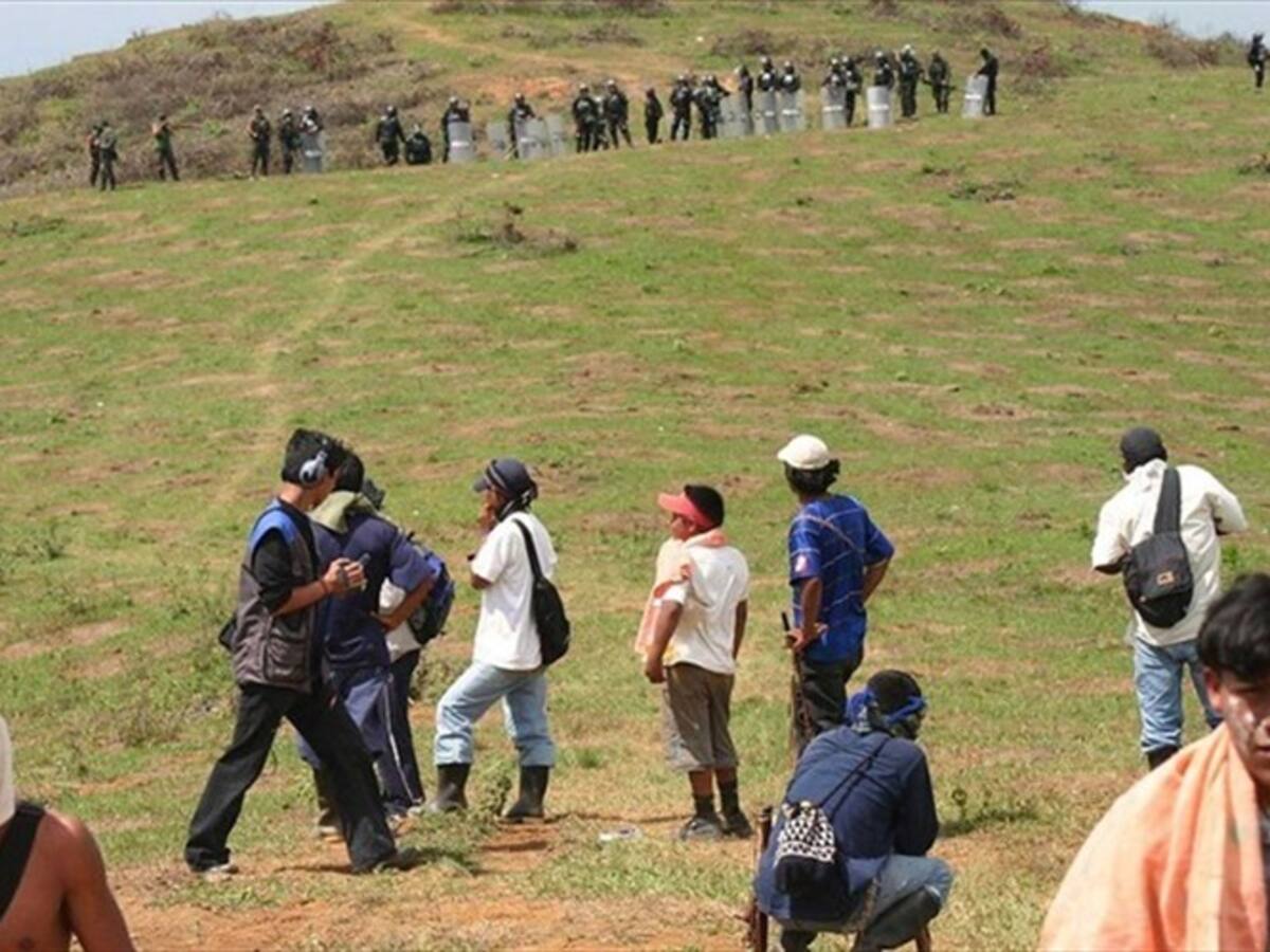 Continúan choques entre comunidades y Fuerza Pública en Cajibío, Cauca