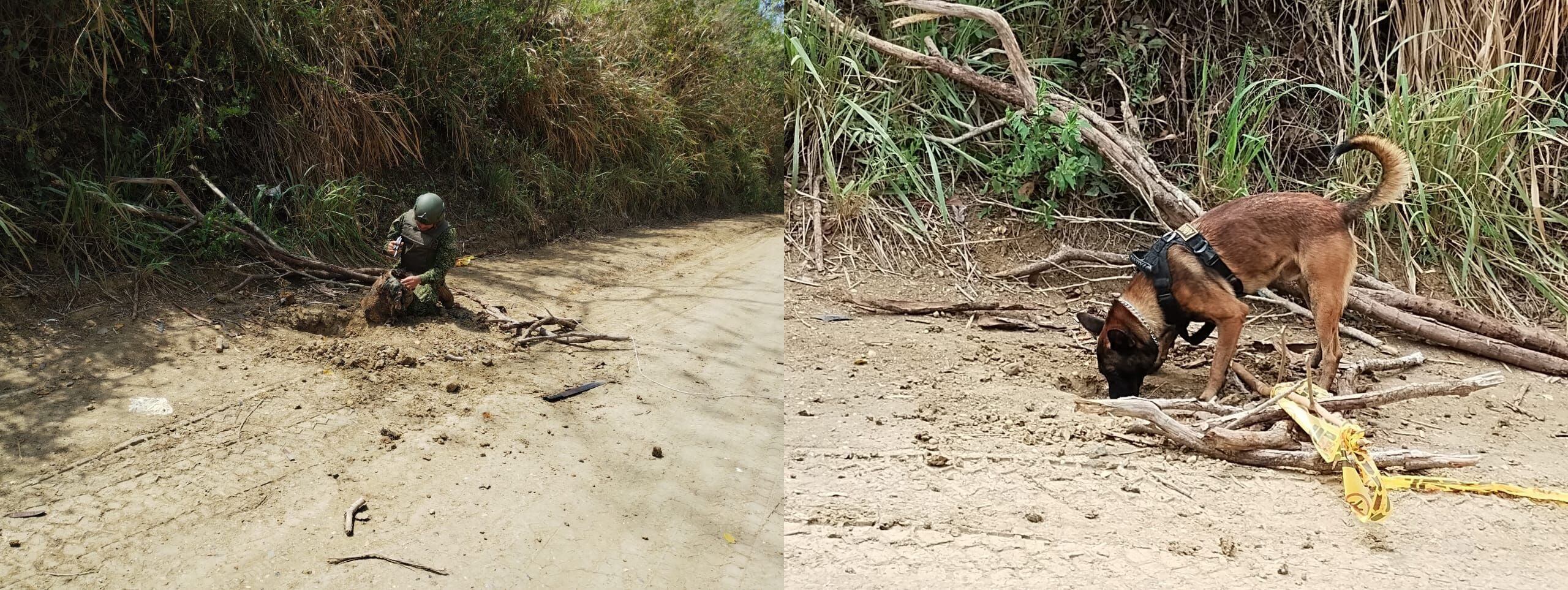 Armada neutraliza artefacto explosivo en zona rural de Morroa, Sucre
