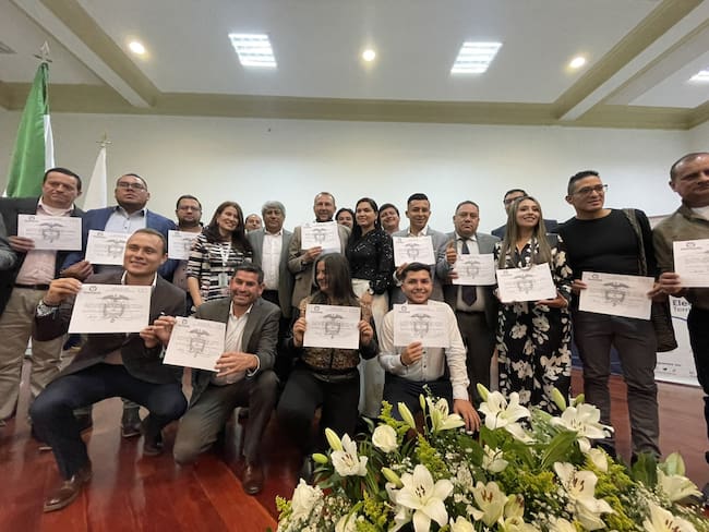 Alcalde y concejales electos de Tunja / Cortesía: alcalde electo de Tunja, Mikhail Krasnov