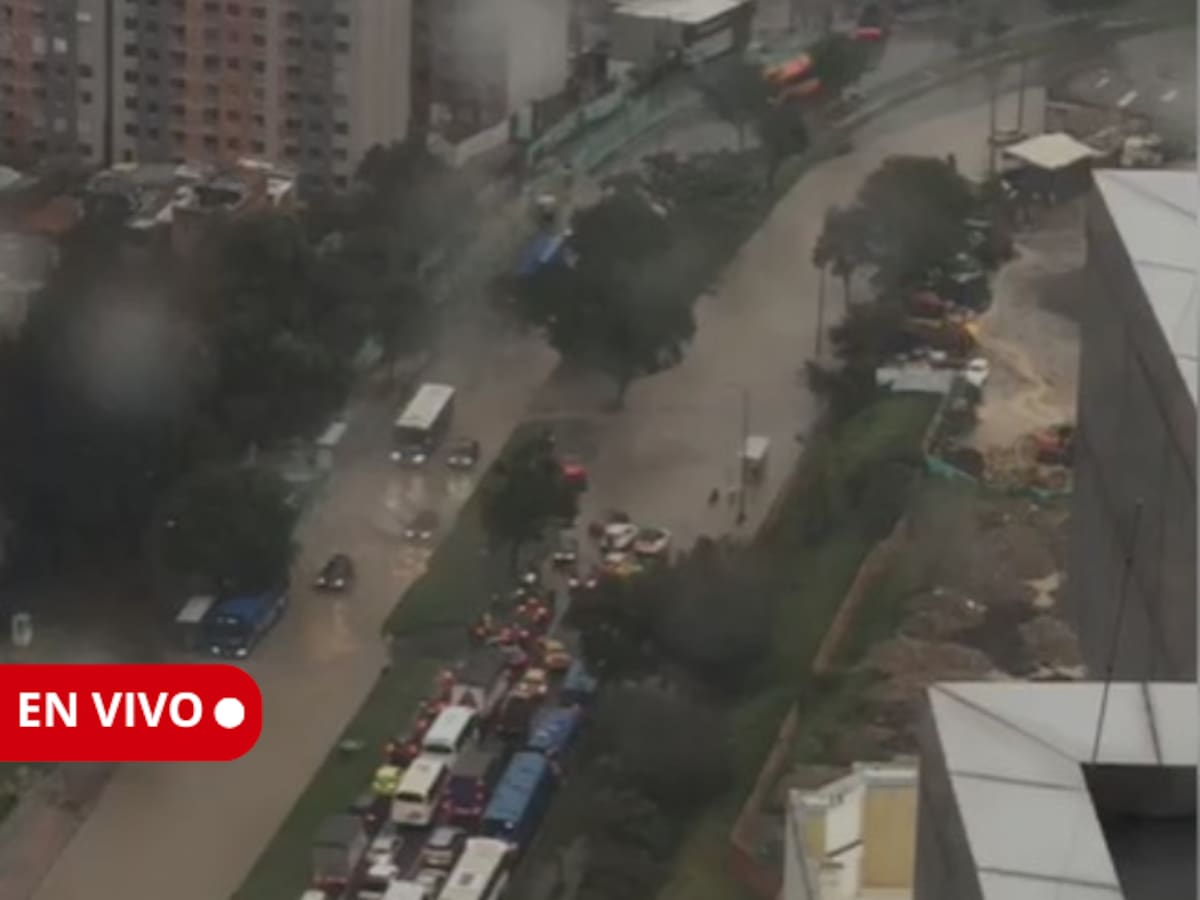 Movilidad en Bogotá se paraliza tras fuertes lluvias