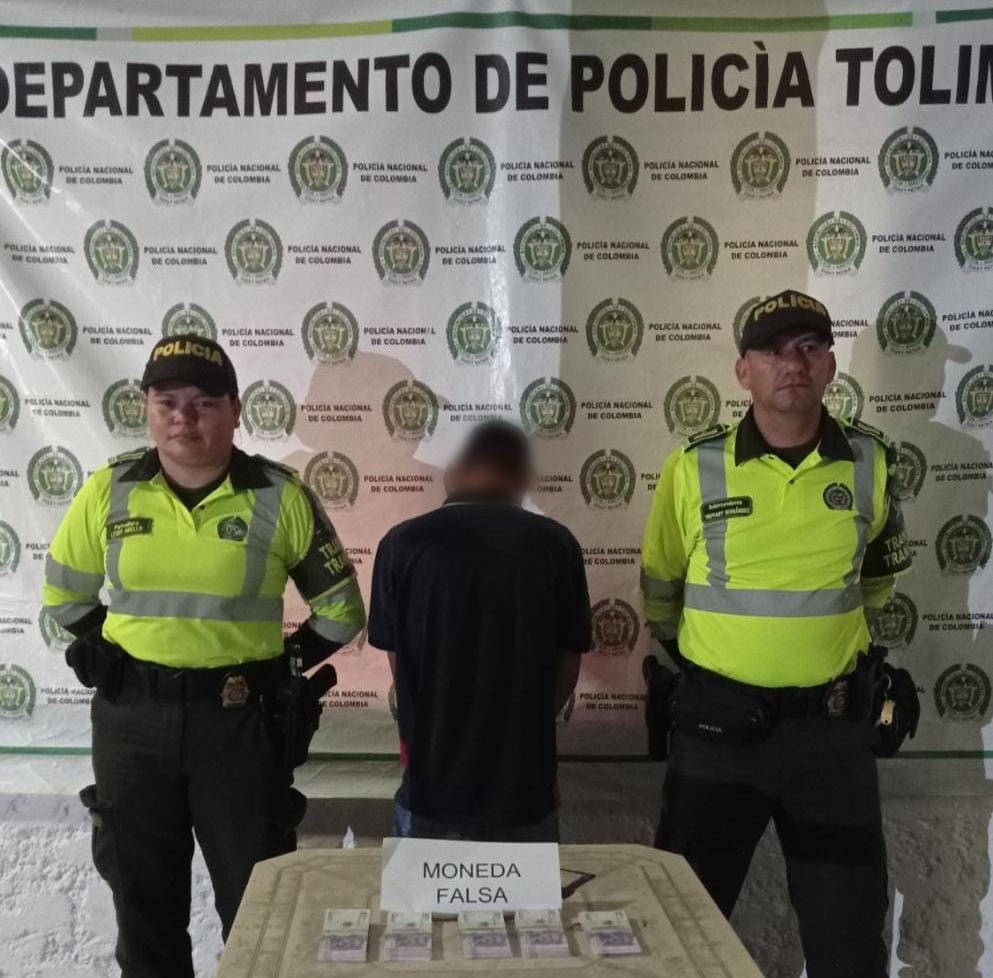 Con más de 25 millones de moneda falsa fue capturado un hombre en el norte del Tolima.