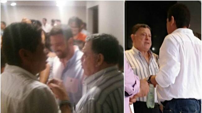 El cuestionado excongresista se reunió con varios parlamentarios que apoyaron a Guerra. Foto: Antonio Canchila (W Radio)