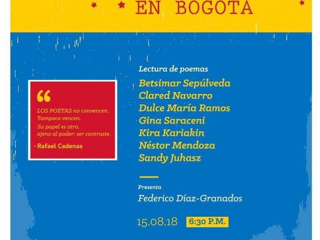 Poesía de venezolanos por los venezolanos en Colombia