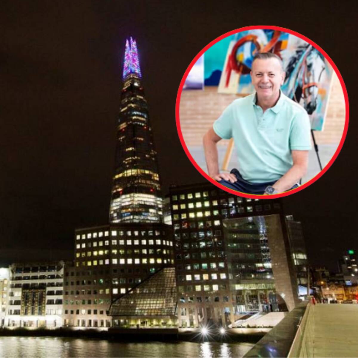 Colombiano Gustavo Zuluaga inspiró decoración Navideña en The Shard, edificio más alto Reino Unido