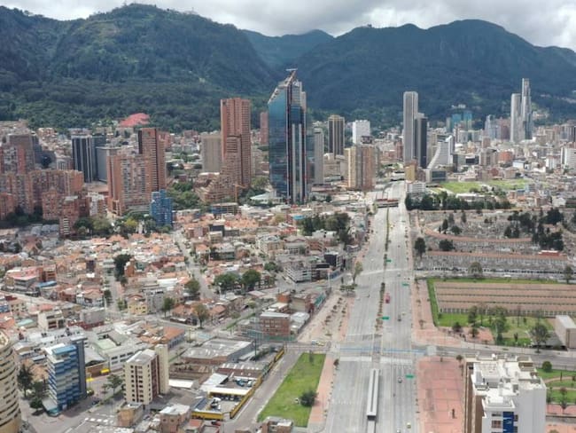 Vista aérea de la ciudad de Bogotá.        Foto: Getty 