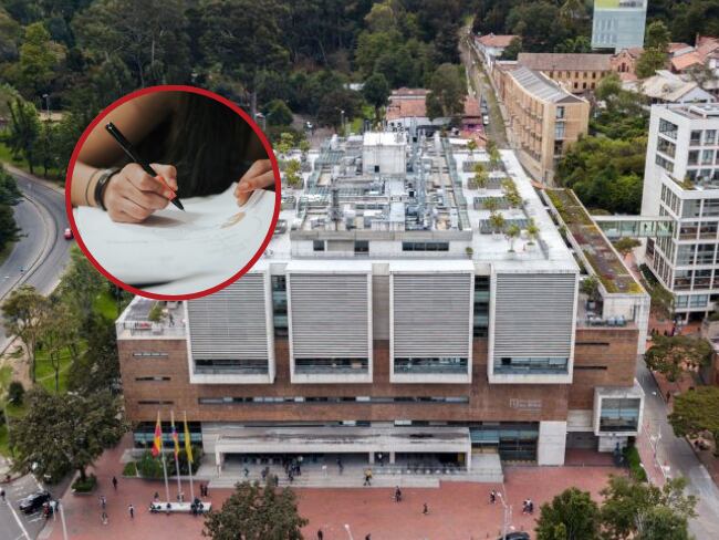 Universidad de los Andes // Foto: Universidad de los Andes // Persona escribiendo en un papel // Getty Images