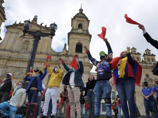 Manifestación en Bogotá, Colombia