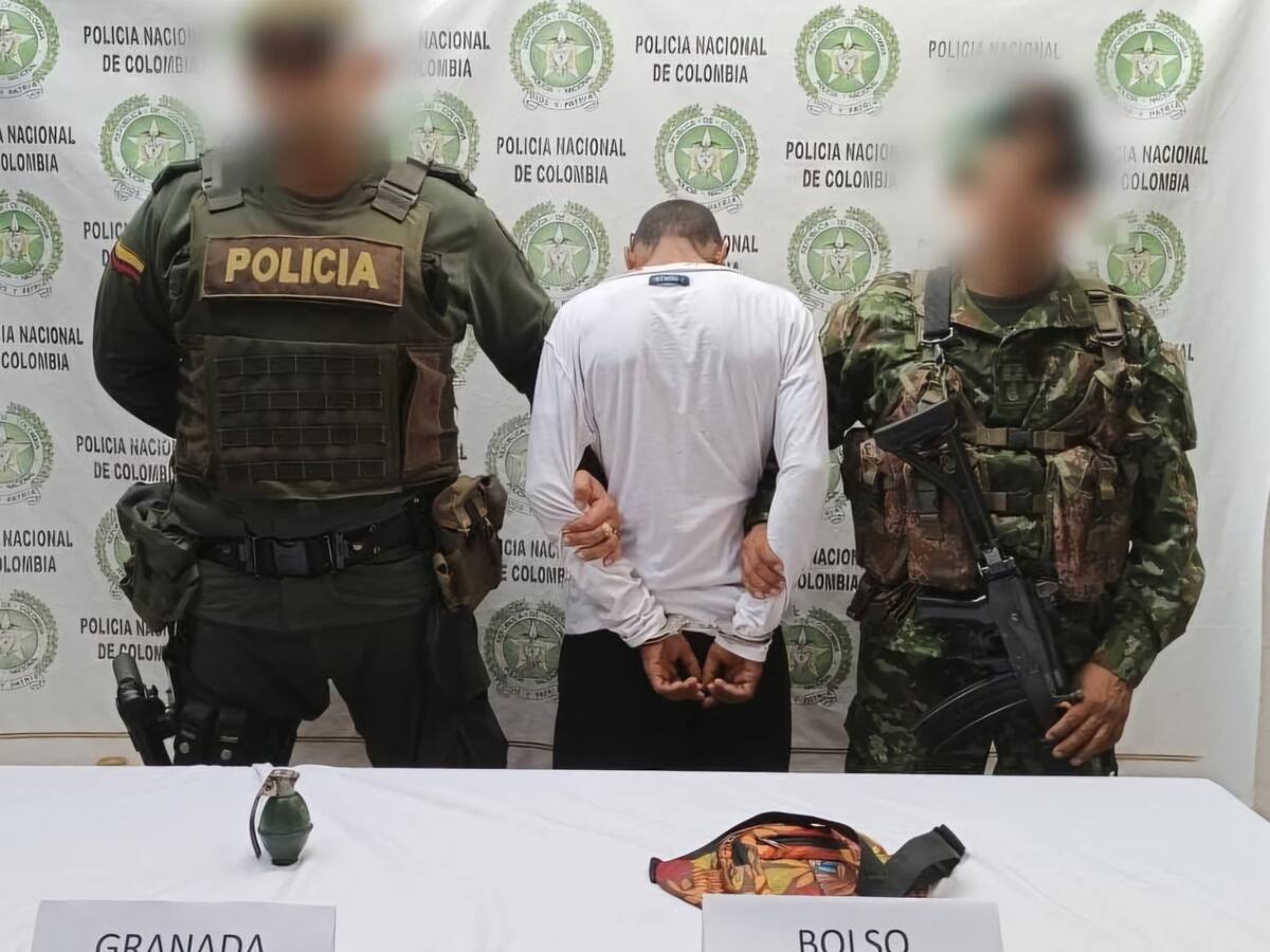 En Córdoba cae presunto miembro del Clan del Golfo; portaba una granada de fragmentación