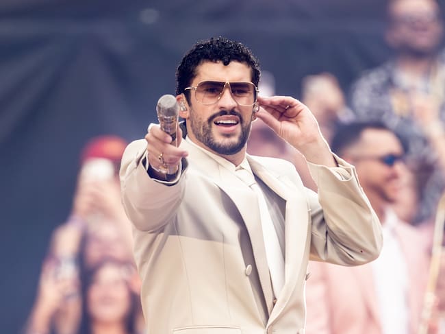 SPAIN - JUNE 15: The singer Bad Bunny performs during his final concert at the Riyadh Air Metropolitano on 15 June 2026 in Madrid (Spain). The Puerto Rican artist has given ten concerts in the capital between 30 May and 15 June as part of his ‘DeBI TiRAR MaS FOToS World Tour’. (Photo By Ricardo Rubio/Europa Press via Getty Images)