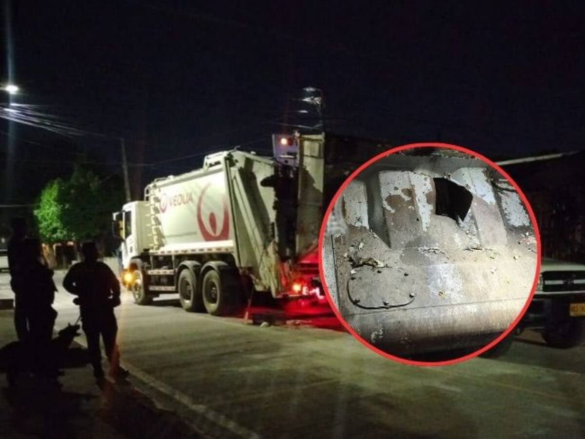 Mechas de minitejo explotaron dentro de camión de basura y dejaron cuatro heridos en Barrancabermeja