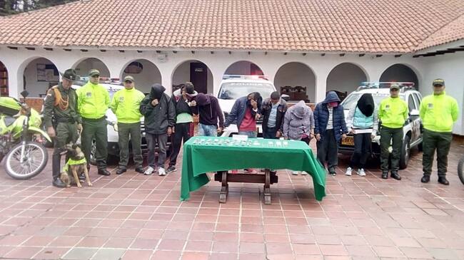 Nueve personas fueron capturadas